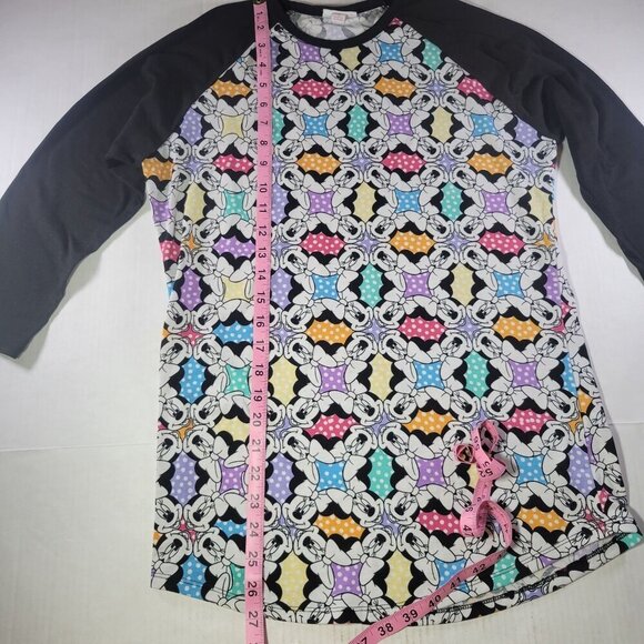 Set of 2Disney Mickey & Minnie Mouse LuLaRoe Raglan Shirts Size Small - Picture 14 of 16